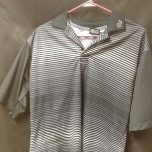 Black button-up Polo